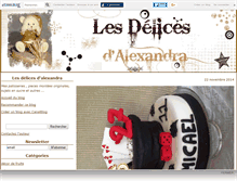 Tablet Screenshot of lesdelicesdalex.canalblog.com