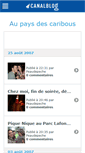 Mobile Screenshot of ceciloucaribou.canalblog.com