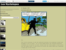 Tablet Screenshot of lesnyctalopes.canalblog.com