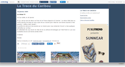 Desktop Screenshot of latraceducaribou.canalblog.com