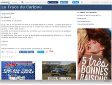Tablet Screenshot of latraceducaribou.canalblog.com