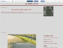 Tablet Screenshot of mondalice.canalblog.com