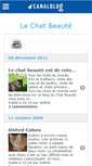 Mobile Screenshot of chatbeaute.canalblog.com