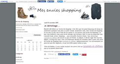 Desktop Screenshot of enviesdeshopping.canalblog.com