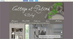 Desktop Screenshot of cottageetpatine.canalblog.com