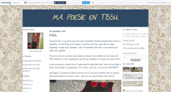 Desktop Screenshot of mapoesieentissu.canalblog.com