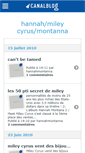 Mobile Screenshot of hannahmontanna.canalblog.com