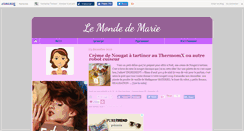 Desktop Screenshot of marieetsonmonde.canalblog.com