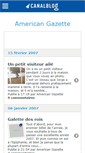 Mobile Screenshot of americangazette.canalblog.com
