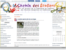 Tablet Screenshot of cheminecoliers.canalblog.com