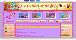 Desktop Screenshot of fabriquedejulie.canalblog.com