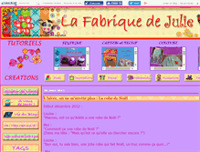 Tablet Screenshot of fabriquedejulie.canalblog.com