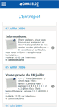 Mobile Screenshot of lentrepot.canalblog.com