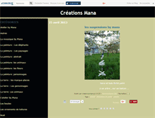 Tablet Screenshot of creationsmana.canalblog.com