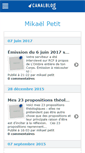 Mobile Screenshot of mikaelpetit.canalblog.com