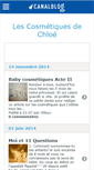 Mobile Screenshot of cosmechlo.canalblog.com