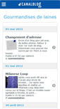 Mobile Screenshot of gourmandiselaine.canalblog.com