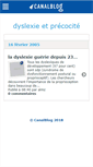 Mobile Screenshot of dyslexiques.canalblog.com