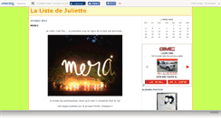 Desktop Screenshot of listedejuliette.canalblog.com