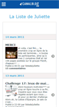 Mobile Screenshot of listedejuliette.canalblog.com