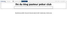 Tablet Screenshot of pasteurpokerclub.canalblog.com