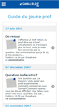 Mobile Screenshot of profdebutant.canalblog.com
