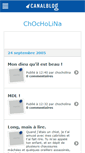 Mobile Screenshot of chocholiina.canalblog.com