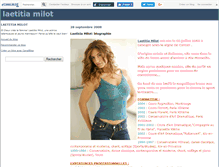 Tablet Screenshot of laetitiamilot.canalblog.com