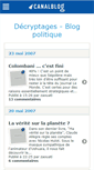 Mobile Screenshot of decryptages.canalblog.com