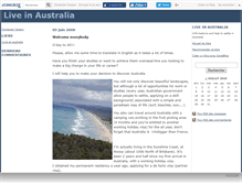 Tablet Screenshot of livinaustralia.canalblog.com