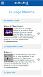 Mobile Screenshot of lapageblanche.canalblog.com
