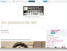 Tablet Screenshot of lespassionsdenat.canalblog.com