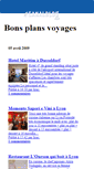 Mobile Screenshot of bonsplansvoyages.canalblog.com