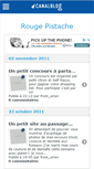 Mobile Screenshot of pistacherouge.canalblog.com