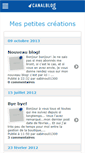 Mobile Screenshot of lescreationsdesa.canalblog.com