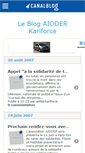 Mobile Screenshot of aidderkariforce.canalblog.com