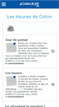 Mobile Screenshot of lesheuresdecoton.canalblog.com
