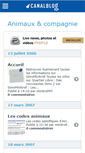 Mobile Screenshot of animauxsims2.canalblog.com