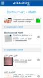 Mobile Screenshot of ibntoumert4math.canalblog.com