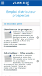 Mobile Screenshot of emploiprospectus.canalblog.com