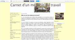 Desktop Screenshot of medecindutravail.canalblog.com