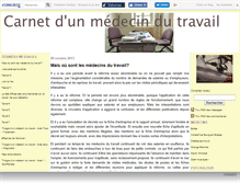Tablet Screenshot of medecindutravail.canalblog.com