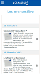 Mobile Screenshot of errancesflivo.canalblog.com