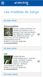 Mobile Screenshot of modelesdeserge.canalblog.com