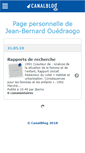 Mobile Screenshot of jbernar0uedraogo.canalblog.com
