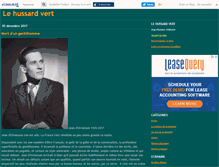 Tablet Screenshot of lehussardvert.canalblog.com