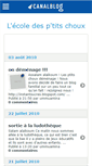 Mobile Screenshot of ecoleptitschoux.canalblog.com