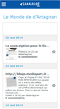 Mobile Screenshot of lemondedartagnan.canalblog.com