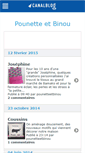 Mobile Screenshot of pounetteetbinou.canalblog.com