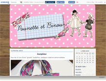 Tablet Screenshot of pounetteetbinou.canalblog.com